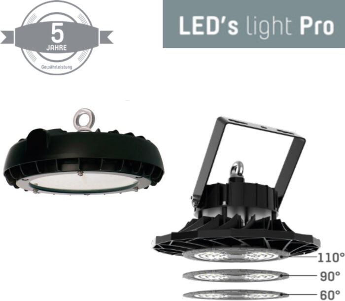 LED's light Pro Leuchte mit Drehmechanismus