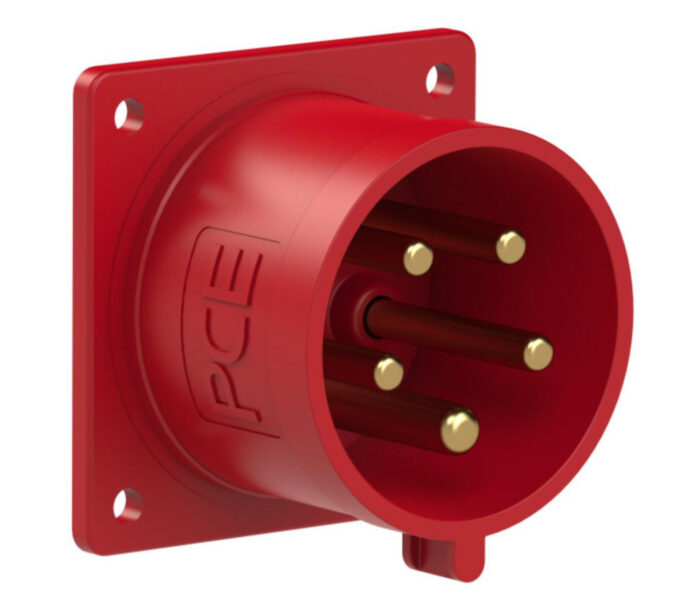 CEE-Anbaugerätestecker 75x75 gerade 16A / 32A 5p 6h IP44