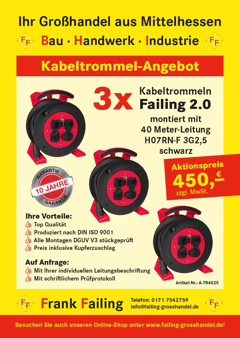Failing Großhandel Elektrotechnik / Werkzeuge – Online Shop